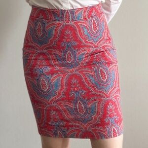 Patterned Banana Republic Pencil Skirt (Size 4)